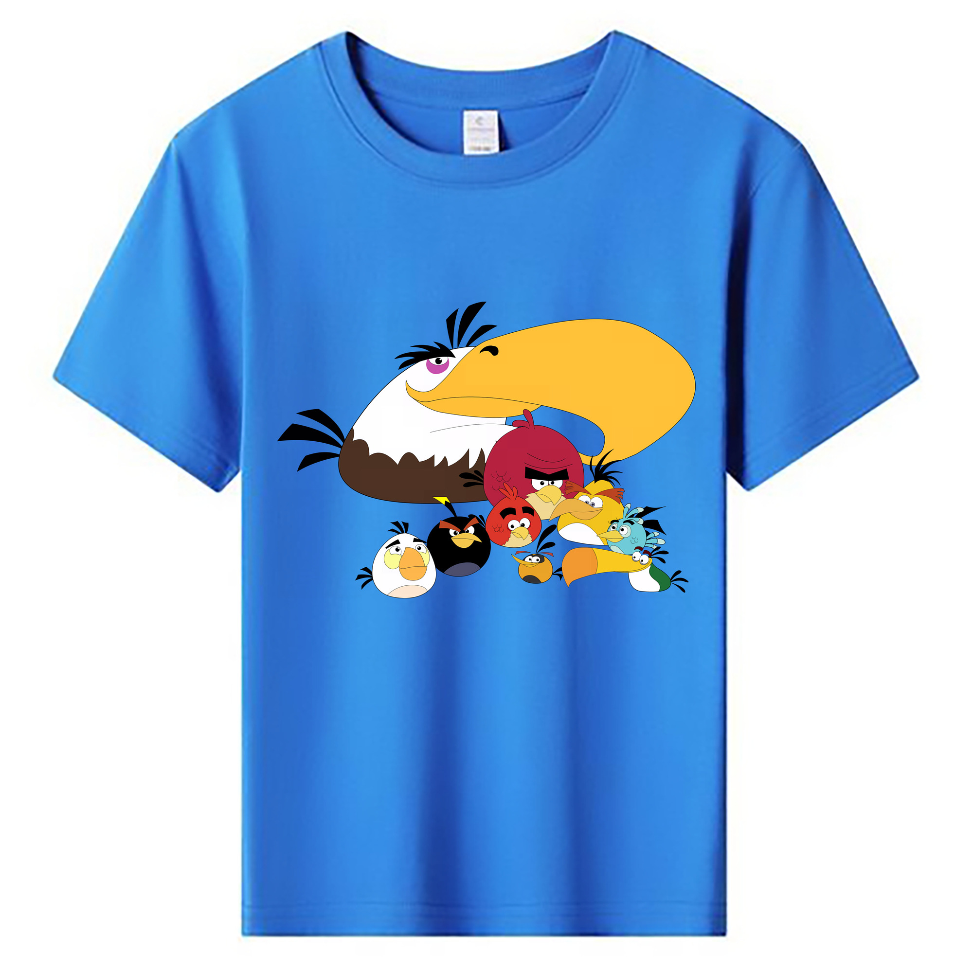 （画像用） Angry Birds アングリーバード 綿100％キッズTシャツ（フロントプリント）